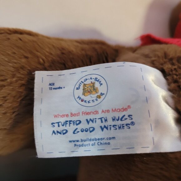 Build A Bear Hal Moose w/Red Sweater & Light Up Antlers Christmas Lights Moose - Picture 6 of 10